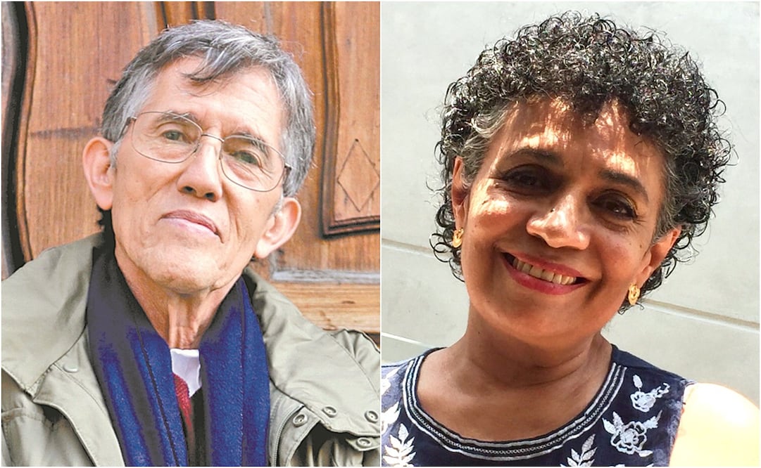 El biólogo Antonio Lazcano y la poeta Malva Flores. Foto: Archivo 