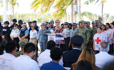 Mara Lezama da inicio al “Operativo de Seguridad Vacacional de Semana Santa 2025”; despliegan 7 mil 244 elementos de seguridad