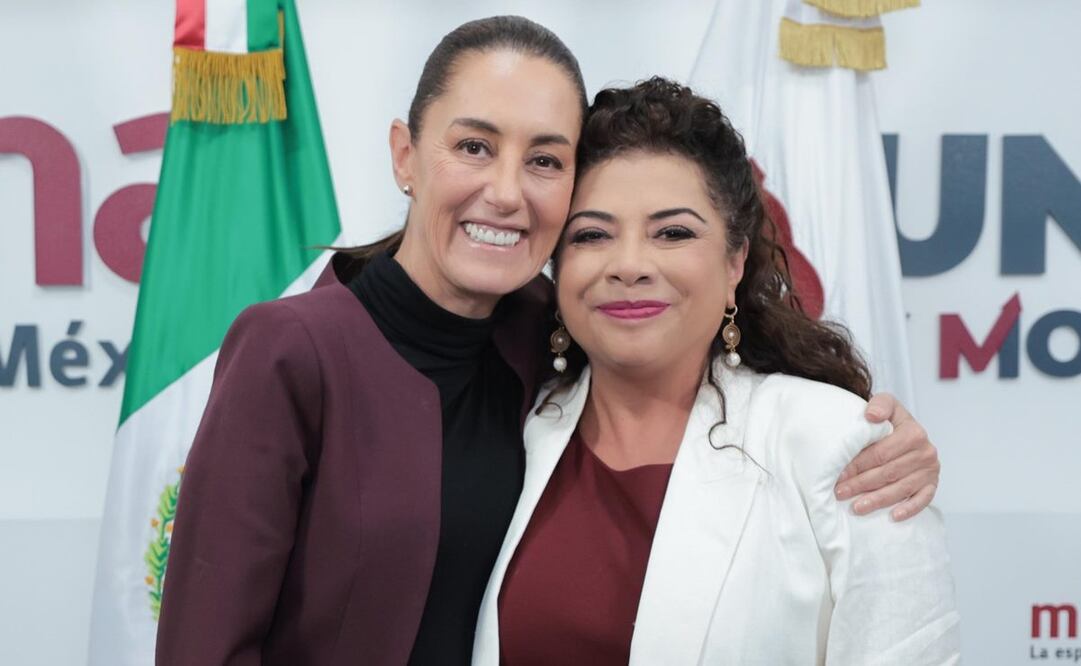Se reúnen virtuales candidatas de Morena, Claudia Sheinbaum y Clara Brugada. Foto: X @Claudiashein