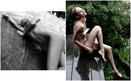 Ángel de Victoria's Secret posa desnuda 