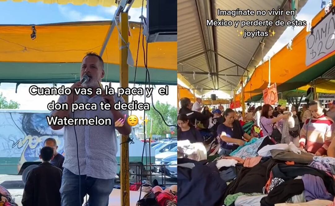 El vendedor promociona la ropa de paca con su peculiar voz. Foto: TikTok / Instagram