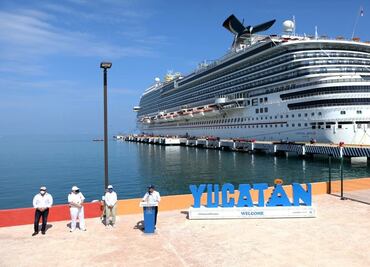 Se reactiva actividad de cruceros en Puerto Progreso tras suspensión por pandemia Covid
