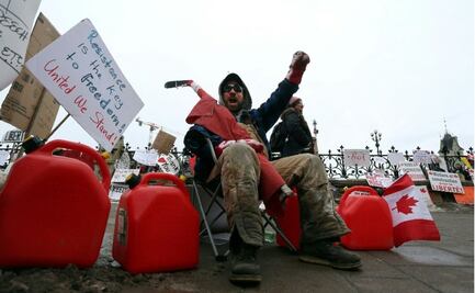Declaran estado de emergencia en Ontario, Canadá, por protesta "ilegal" de camioneros