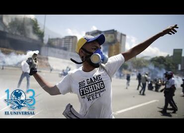 Lanzan bombas lacrimógenas contra Guaidó y militares que les respaldan