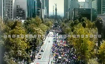 Marcha contra violencia de género llega al Ángel