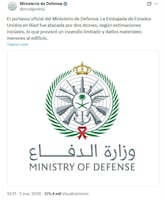 VIDEO. Atacan con drones embajada de EU en Arabia Saudita; reportan daños menores