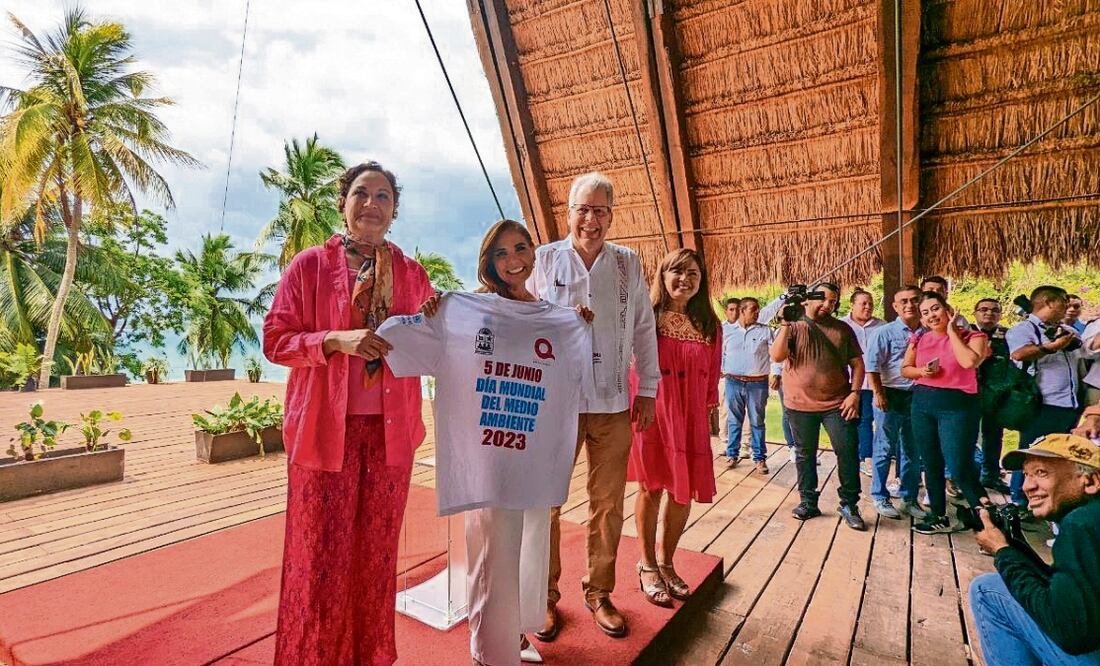 Representantes de la ONU, PNUMA y del gobierno de Quintana Roo conmemoraron el Día Mundial del Medio Ambiente, Foto: Víctor Gamboa / EL UNIVERSAL