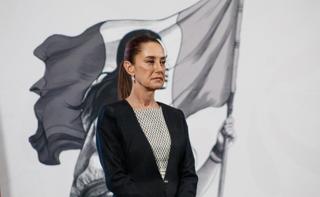 Conferencia matutina de la presidenta Claudia Sheinbaum en Palacio Nacional el 25 de abril de 2025. Foto: Yaretzy Osnaya / EL UNIVERSAL