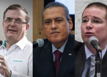 Ebrard, Anaya y Beltrones acuden a registrarse al Senado