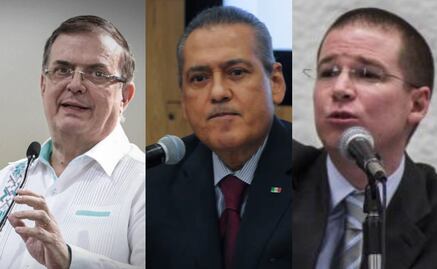 Ebrard, Anaya y Beltrones acuden a registrarse al Senado 