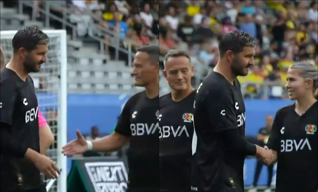 André-Pierre Gignac dejó con la mano extendida al Matador Hernández - Fotos: Capturas de pantalla