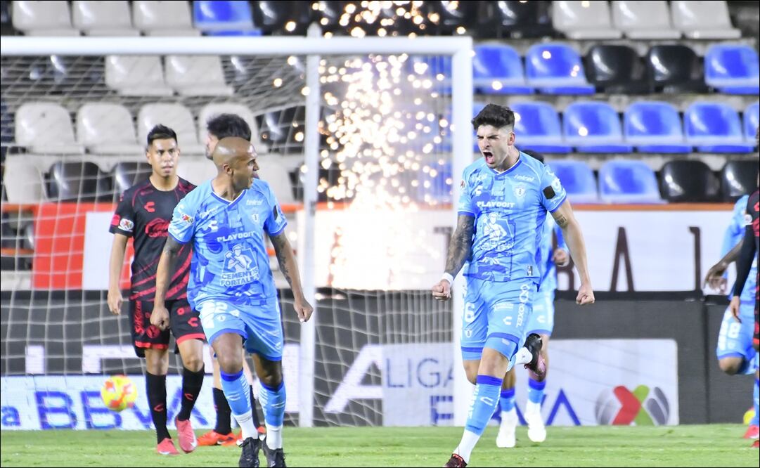 Pachuca festeja el gol frente a los Xolos de Tijuana / Foto: Imago7