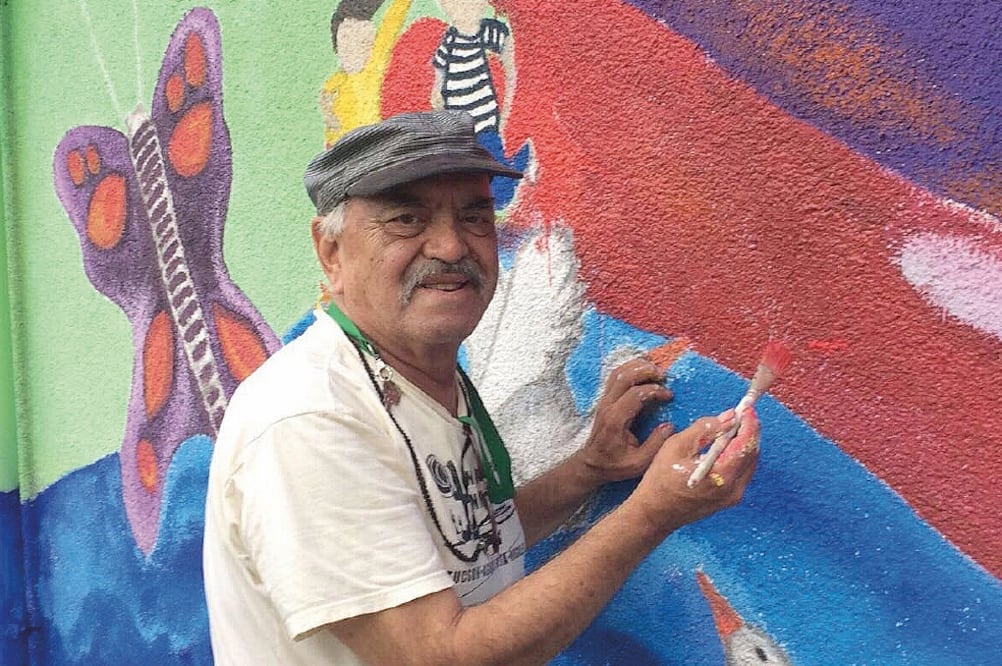 Luego de la experiencia del mural de Taniperla, Checo Valdez, buscó repetirla varias veces. (FABIOLA ARAIZA)