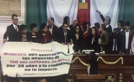 Arman gresca en la ALDF; reclamos, jalón de cabellos y golpes...