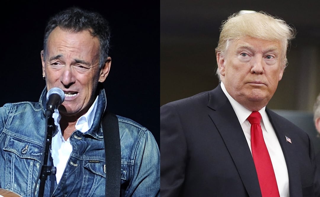 Bruce Springsteen y Donald Trump. Foto: Archivo/EFE