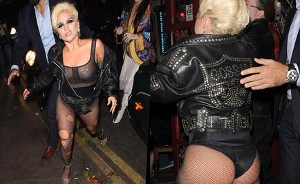 Lady Gaga, semidesnuda para ir a un bar