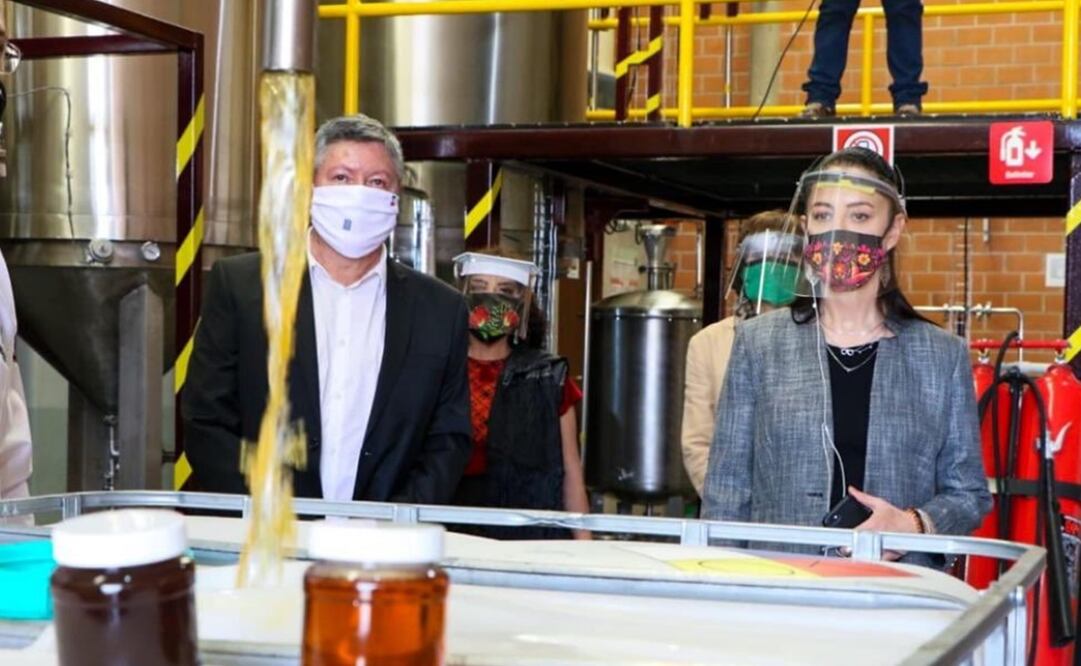 Claudia Sheinbaum inauguró el laboratorio de Bioenergía en la Central de Abasto. Foto: Twitter @Claudiashein