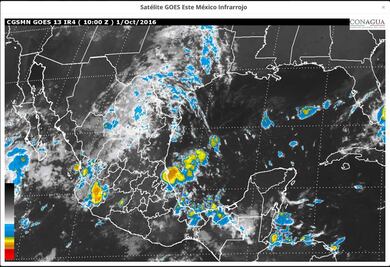 Continuarán las lluvias en el país