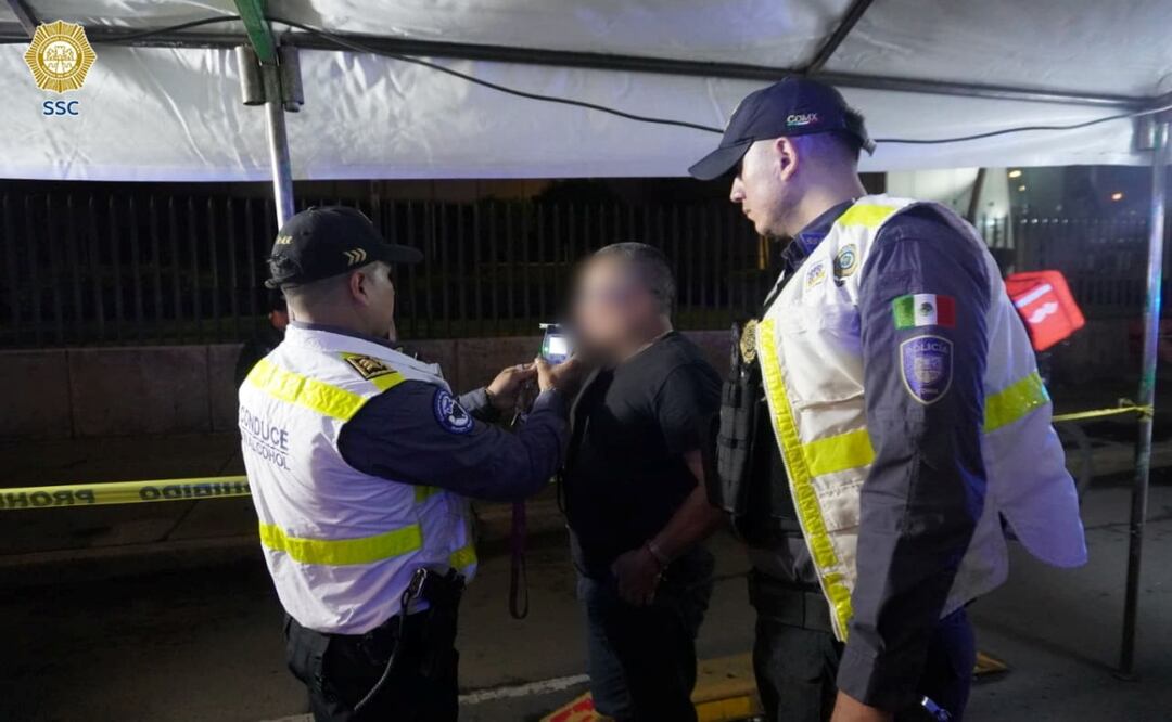 Alcoholímetro en fiestas patrias deja 262 detenidos en CDMX. Foto: Especial