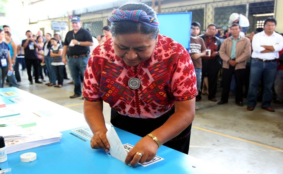 La también cadidata presidencial emitió su voto el día de hoy. (Foto: SRT)