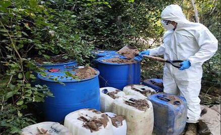 Hallan 9 sitios de almacenamiento de precursores químicos en cuatro municipios de Sinaloa