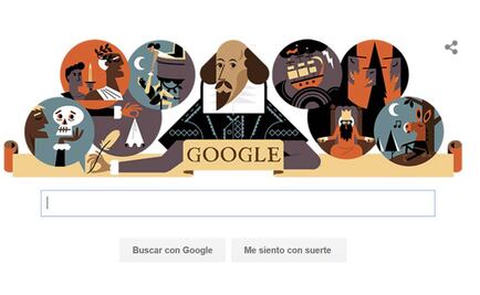 Google honra a William Shakespeare con doodle