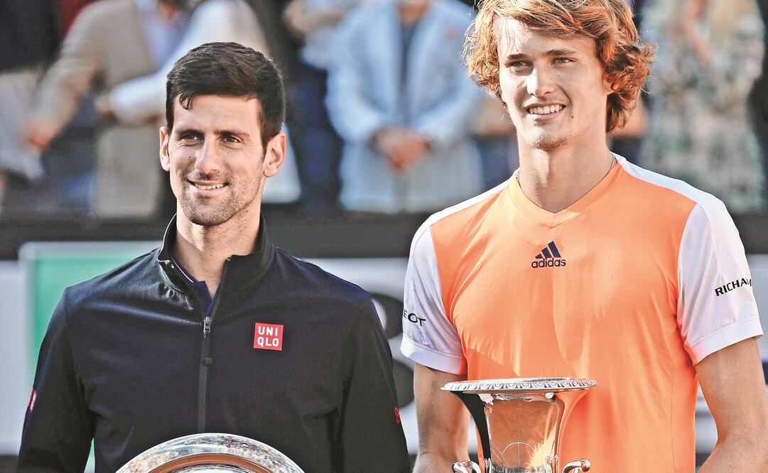 “No le” (izq.) no pudo con Zverev en Roma; buscará el consejo de Agassi (GREGORIO BORGIA. AP)