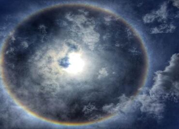 Reportan halo solar también en Chiapas y Oaxaca