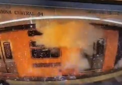 Arco eléctrico afecta a la estación Zaragoza de la Línea 1 del Metro; un bastón de apoyo cayó a las vías de manera accidental