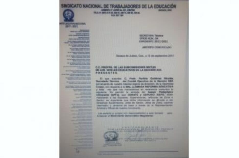 Acusa Nuño a CNTE de impedir evaluación de daños en escuelas de Oaxaca