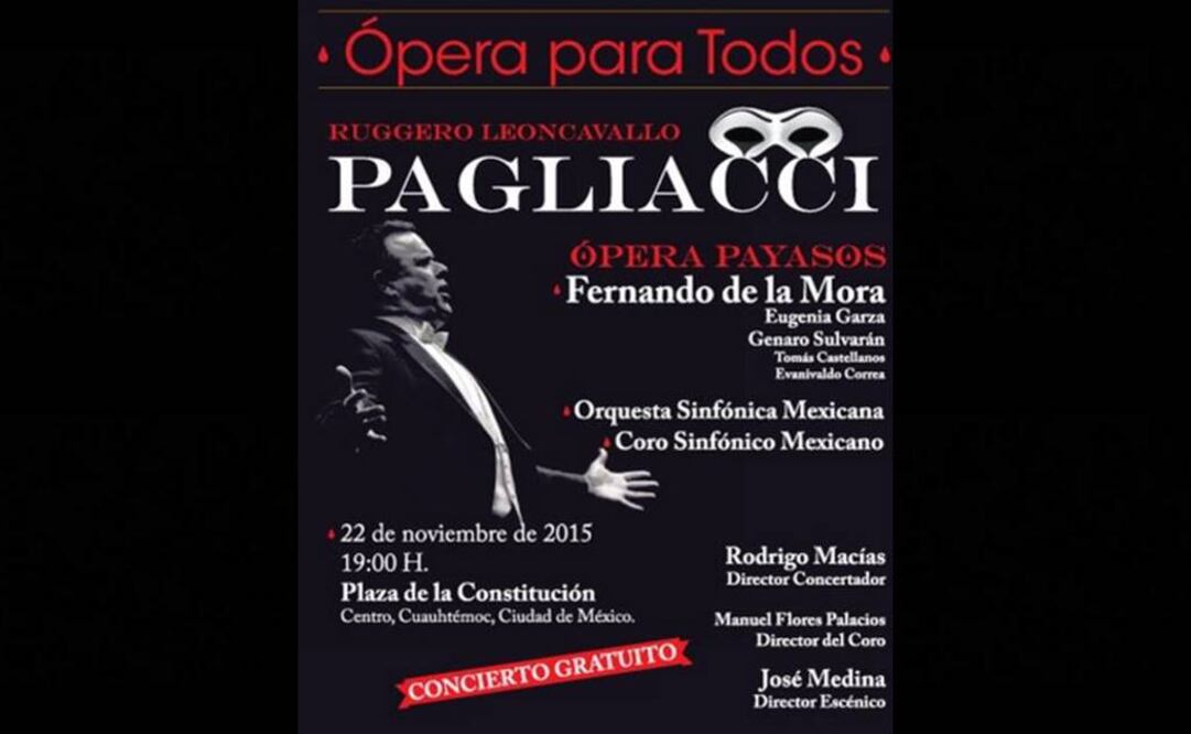 El concierto se realizará el domingo 22 de noviembre, a las 19:00 horas. FOTO: Especial.