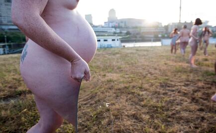 Mujeres protestan desnudas contra Donald Trump