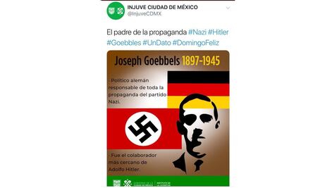 Tunden en redes al Injuve por publicación sobre nazismo con errores