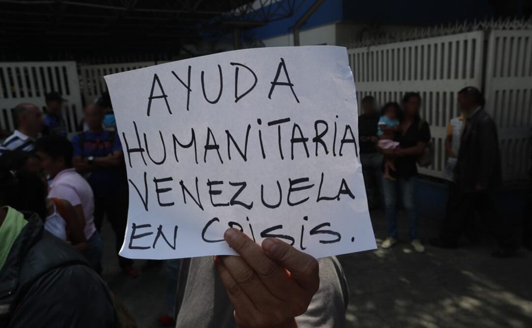 Trabajadores del Hospital infantil J.M. de los Ríos se manifiestan para pedir el ingreso de ayuda humanitaria, en Caracas (Venezuela) (Foto: EFE / Archivo)