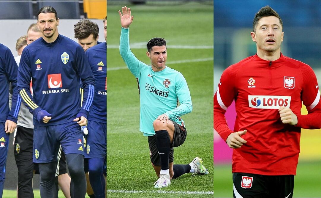 Ibrahimovic, Ronaldo y Lewandowski disputan un boleto para la Copa del Mundo - FOTO: Especial