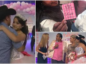 Rubí baila vals de XV años en programa de TV Azteca