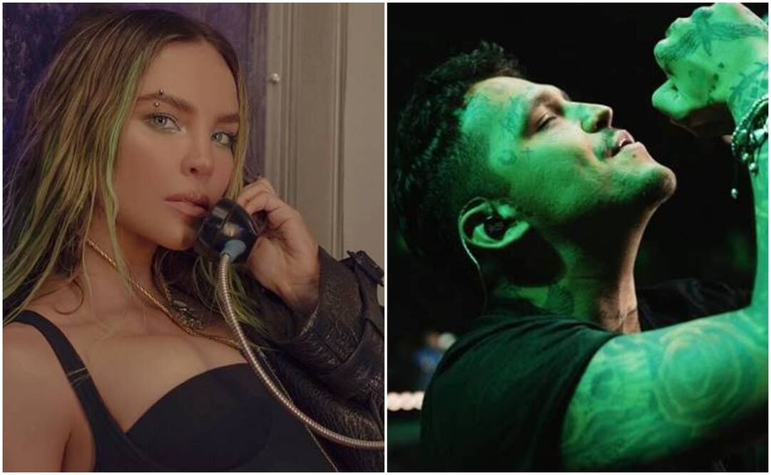 Belinda y Christian Nodal se enfrentan en las reproducciones de "Cactus" y "La intención ". Fotos: Instagram.