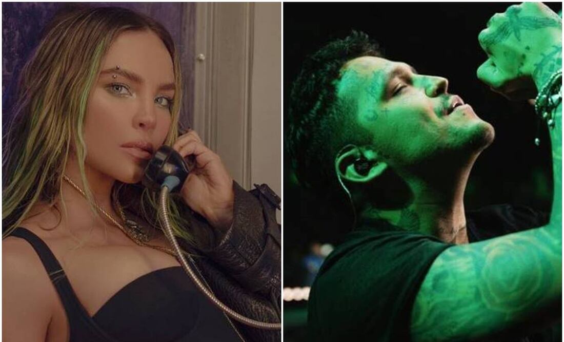 Belinda y Christian Nodal se enfrentan en las reproducciones de "Cactus" y "La intención ". Fotos: Instagram.