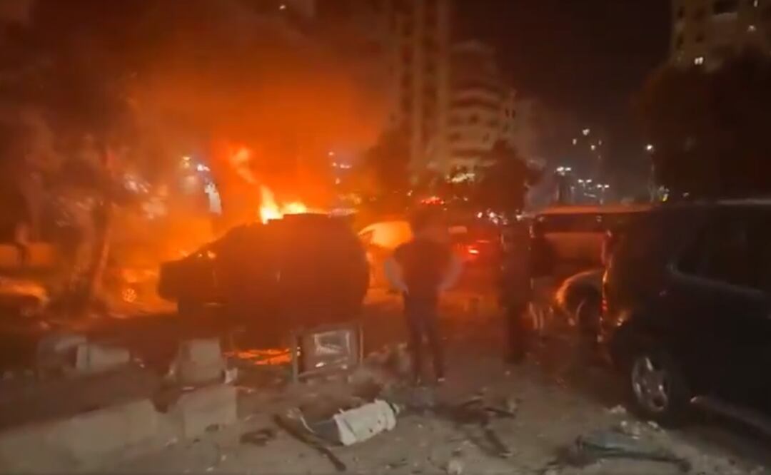 Un dron israelí atacó una oficina de Hamas en los suburbios de Beirut, previo a que se cumplan tres meses de fuego cruzado entre el Estado judío y el grupo chií Hezbolá. Foto: Tomada de Video