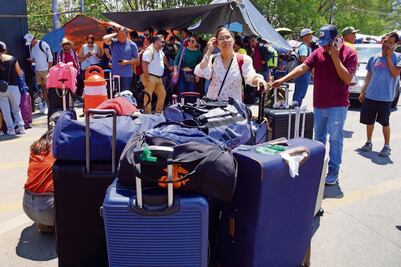 Bloqueo de la CNTE en el aeropuerto termina en riña