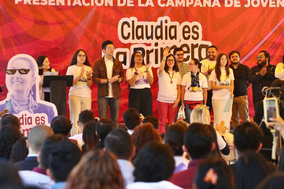 Morenistas jóvenes. FOTO: Berenice Fregoso/ EL UNIVERSAL/