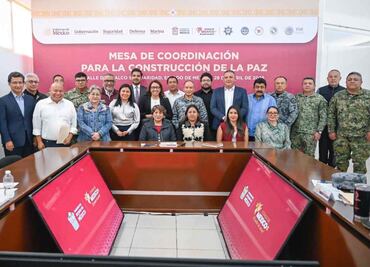 Delfina Gómez encabeza Mesa para la Construcción de la Paz en el Edomex; destacan disminución de homicidios y robos de vehículos
