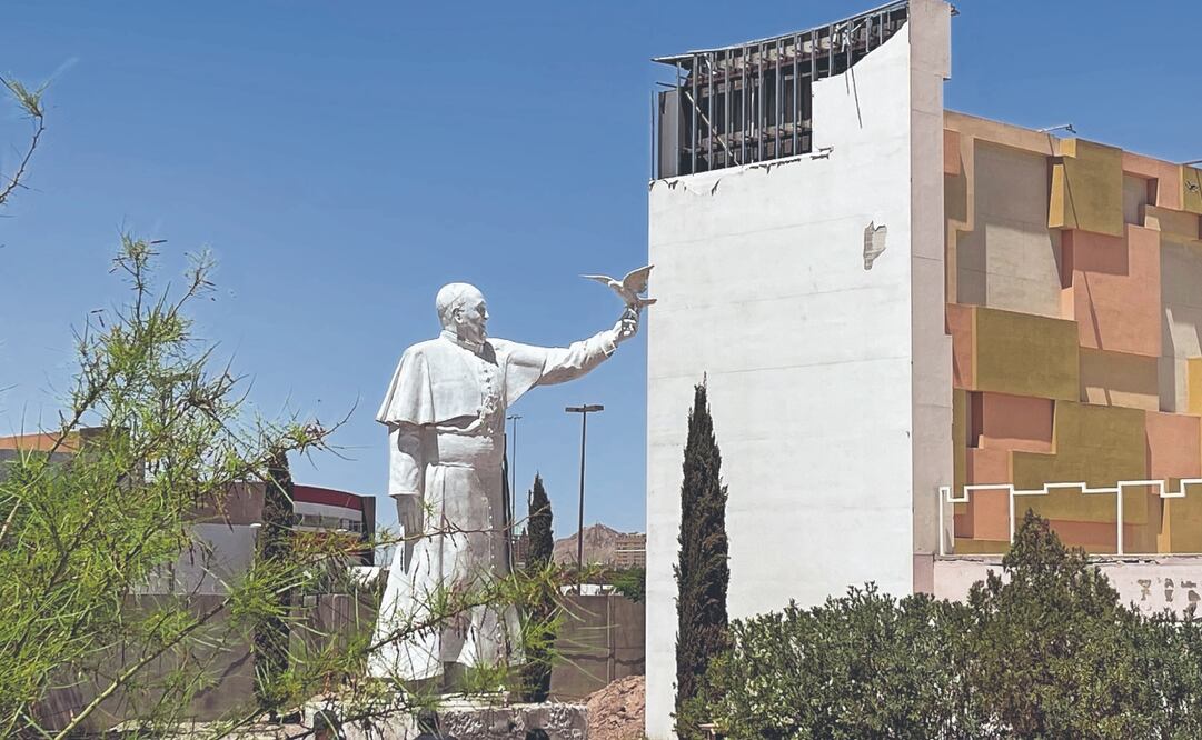 La escultura, en Ciudad Juárez, está fundida en bronce fino. Foto: de PAOLA GAMBOA. EL UNIVERSAL