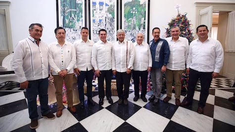 AMLO se reúne con gobernadores previo a presentación de Plan Nacional de Refinación