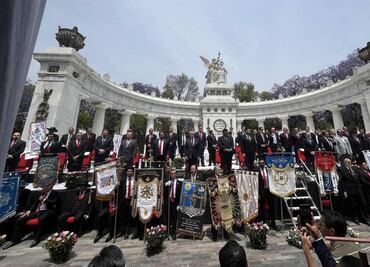 Masones conmemoran a Benito Juárez en su 219 Natalicio; destacan que pensamiento juarista permanece vigente