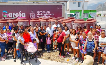 Con pipas, tinacos y agua purificada, alcalde enfrenta contingencia hídrica en García, NL; despliegan operativo emergente en 18 colonias 
