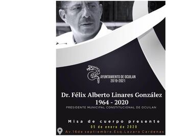 Convocan a misa para despedir a edil de Ocuilan, quien murió en accidente aéreo