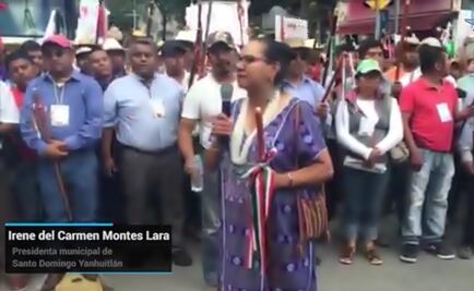 Protesters from Nochixtlán arrive in Mexico City