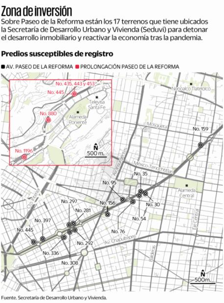 Gobierno de la CDMX amplía radio de construcción en Reforma