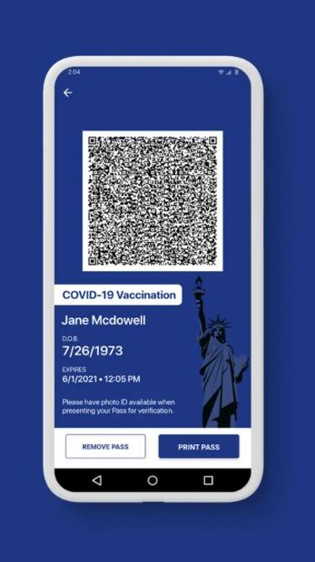 Vacunados contra Covid-19 reciben pasaporte digital en Estados Unidos 